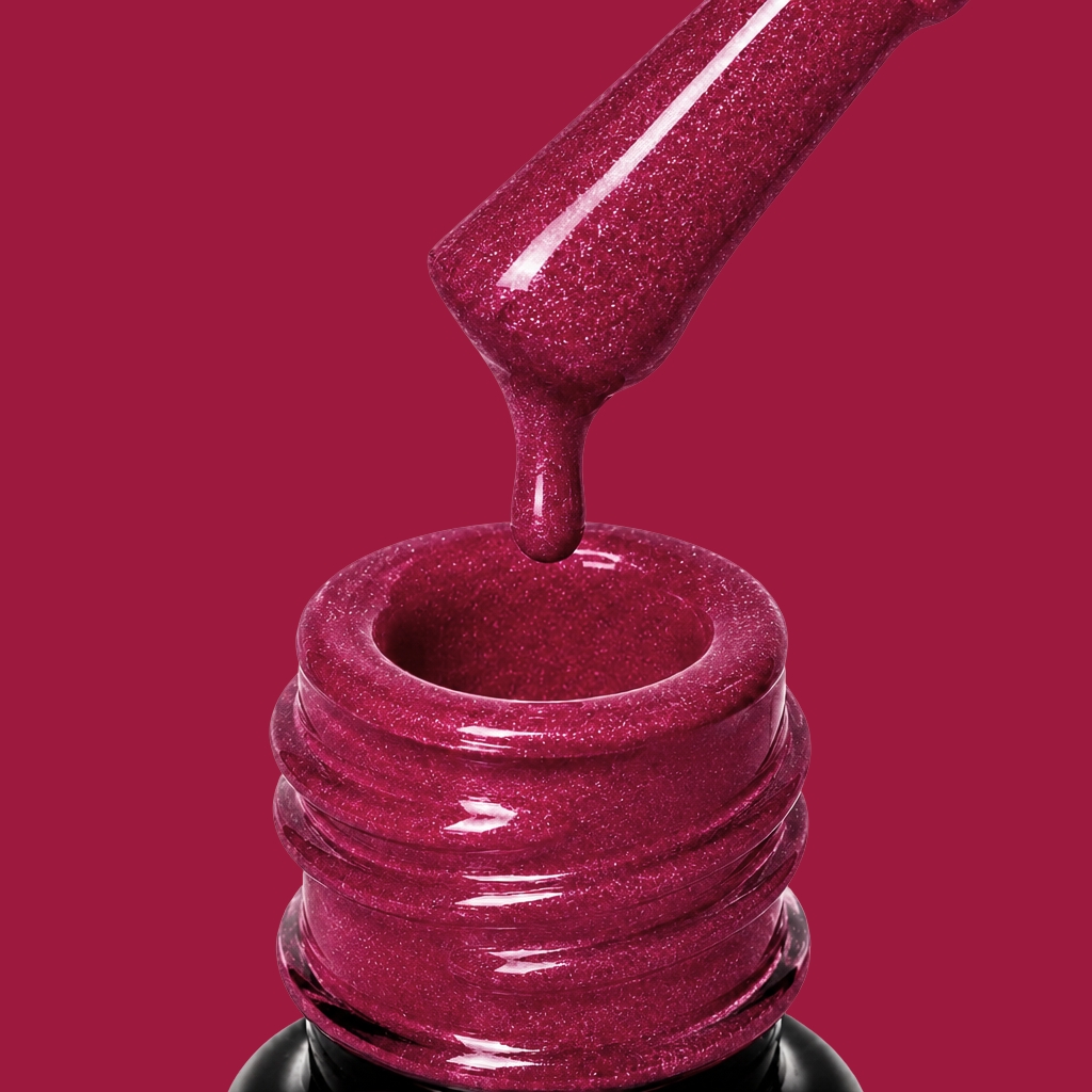 Gel Polish Berry Merlot Shimmer