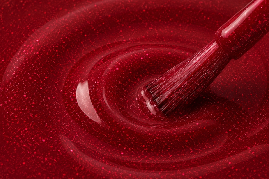 Gel Polish Latex Red
